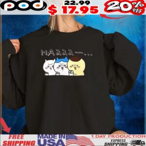 Chiikawa Hachiware and Kurimanju haaaa t shirt