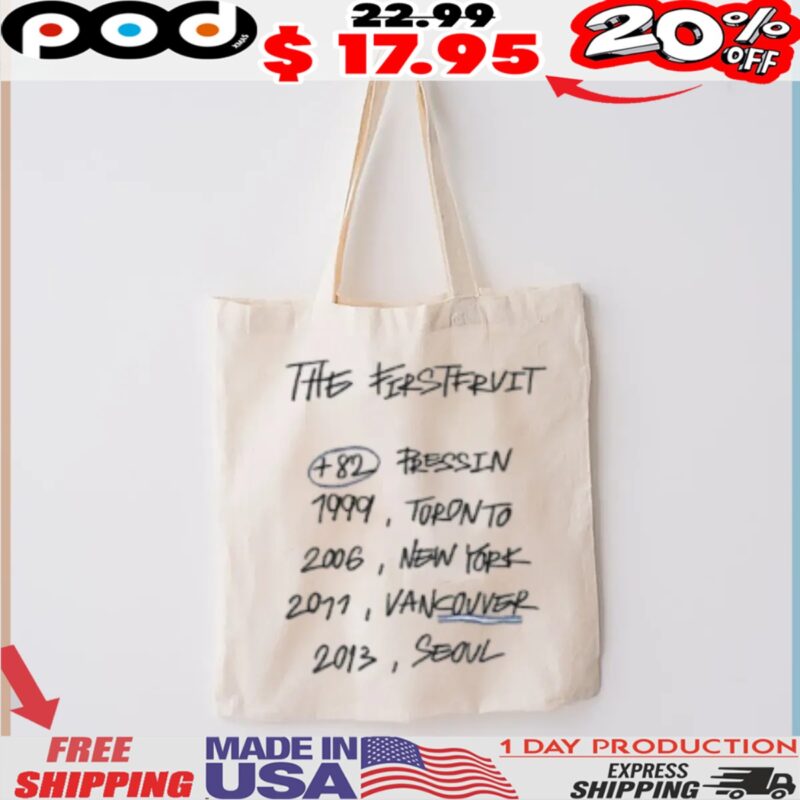 The Ferstervit 482 Pressin 1999, Toronto 2006, New York 2011, Vancouver 2013, Seoul Shirt