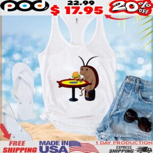 Cockroach eating bugger krabby patty t shirt