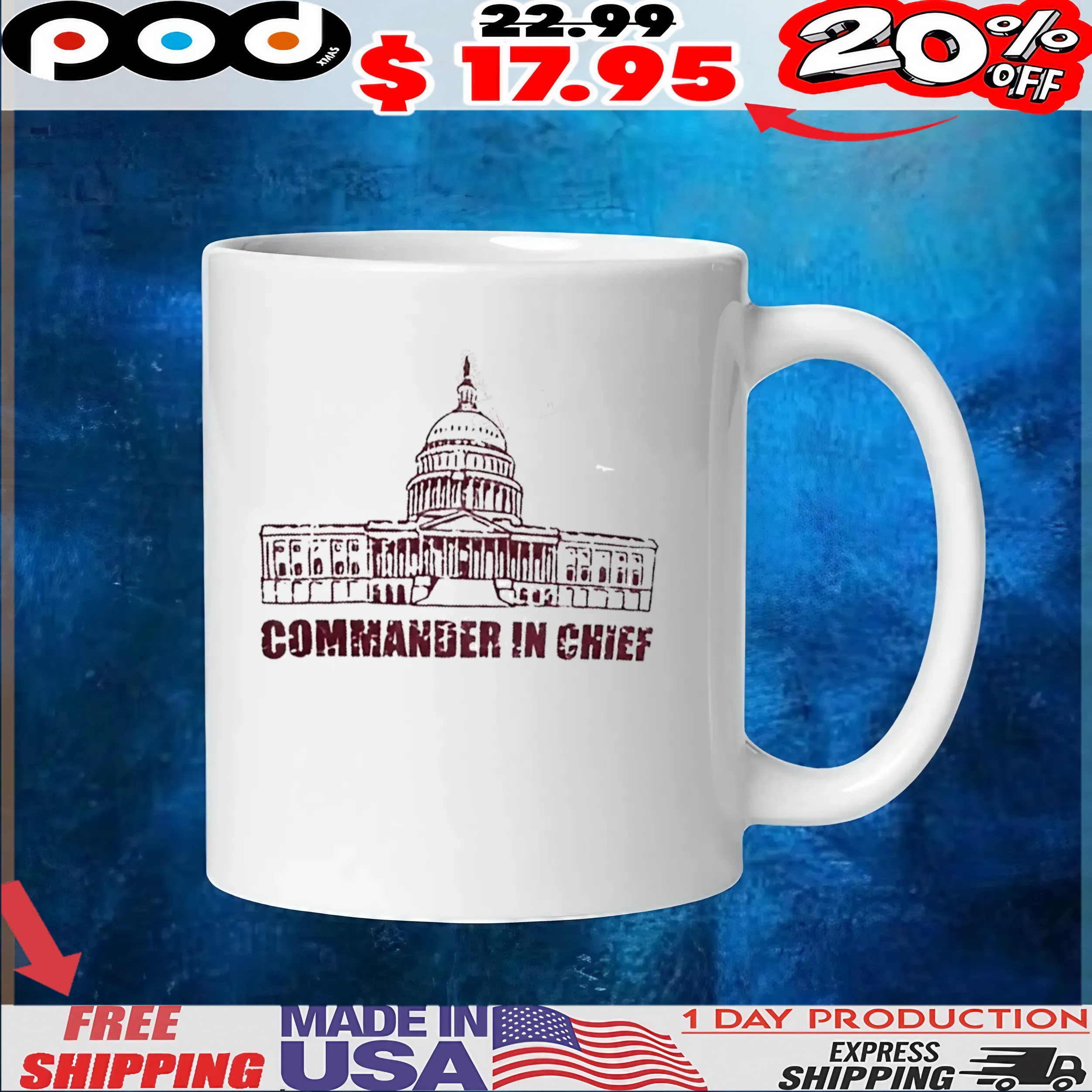 Commander In Chief The White House T Shirt Commander In Chief The White House T Shirt