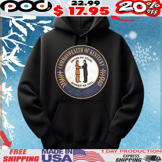 Commonwealth of Kentucky United we stand divided we fall logo T Shirt