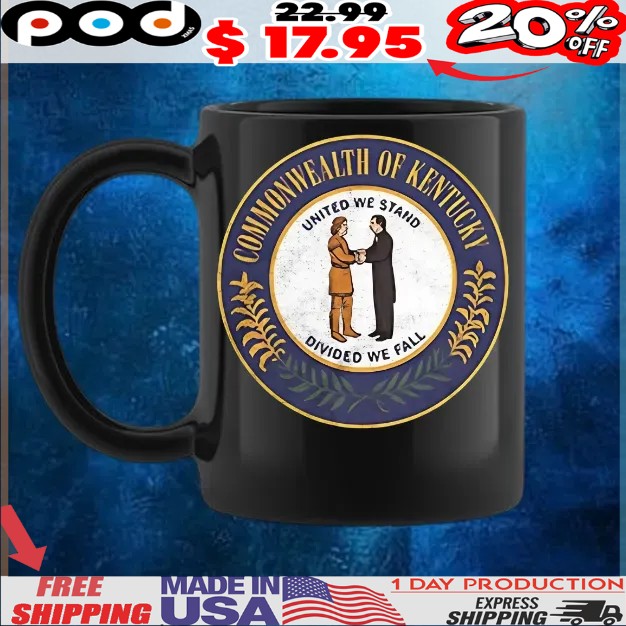 Commonwealth of Kentucky United we stand divided we fall logo T Shirt