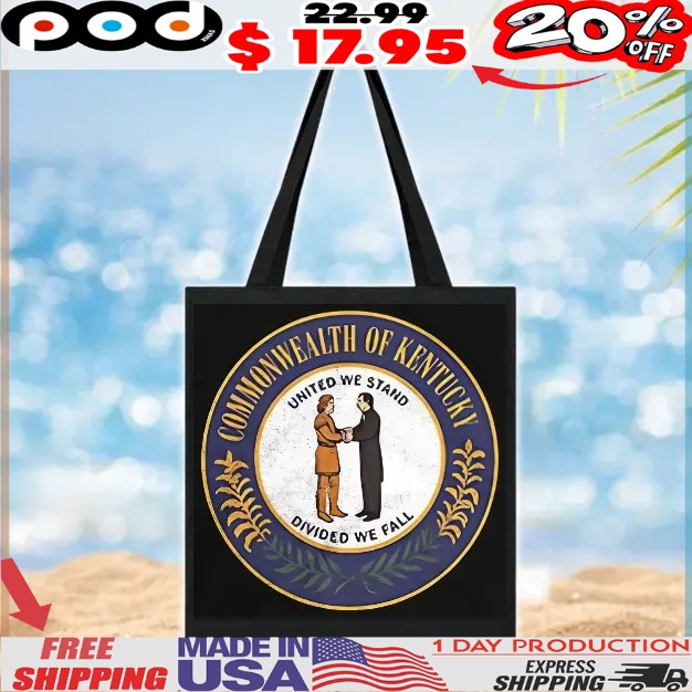 Commonwealth of Kentucky United we stand divided we fall logo T Shirt Commonwealth of Kentucky United we stand divided we fall logo T Shirt