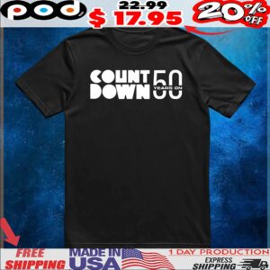 Countdown 50 years t shirt