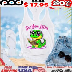 Crocodile See You Later Alligator Teacher Summer Last Day of School Teacher T Shirt