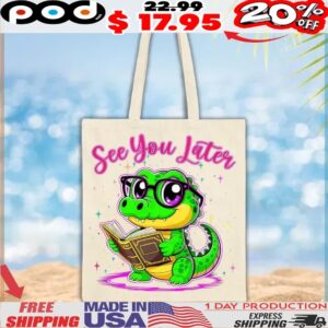 Crocodile See You Later Alligator Teacher Summer Last Day of School Teacher T Shirt