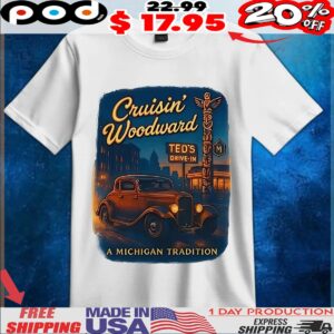 Crusin’ Woodwaard a Michigan tradition totem pole teds t shirt