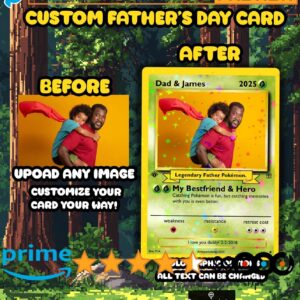 Custom Anime Pokemon Father's Day Hologram Card