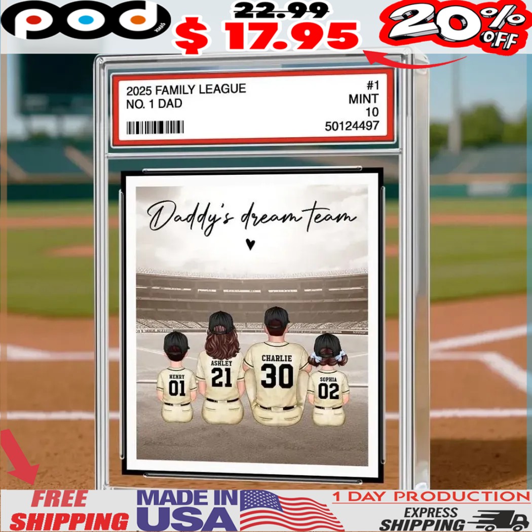 Custom No 1 Dad Retro Vintage Baseball Trading Card Style Personalized Baseball Dad Father Day Acrylic Block Plaque Custom No 1 Dad Retro Vintage Baseball Trading Card Style Personalized Baseball Dad Father Day Acrylic Block Plaque