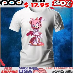 Cute Amy Rose Sonic the Hedgehog Shirt