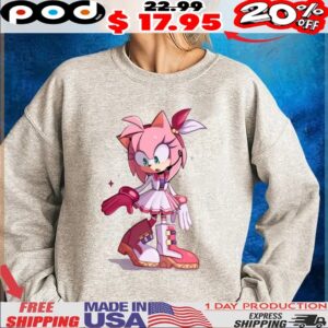 Cute Amy Rose Sonic the Hedgehog Shirt