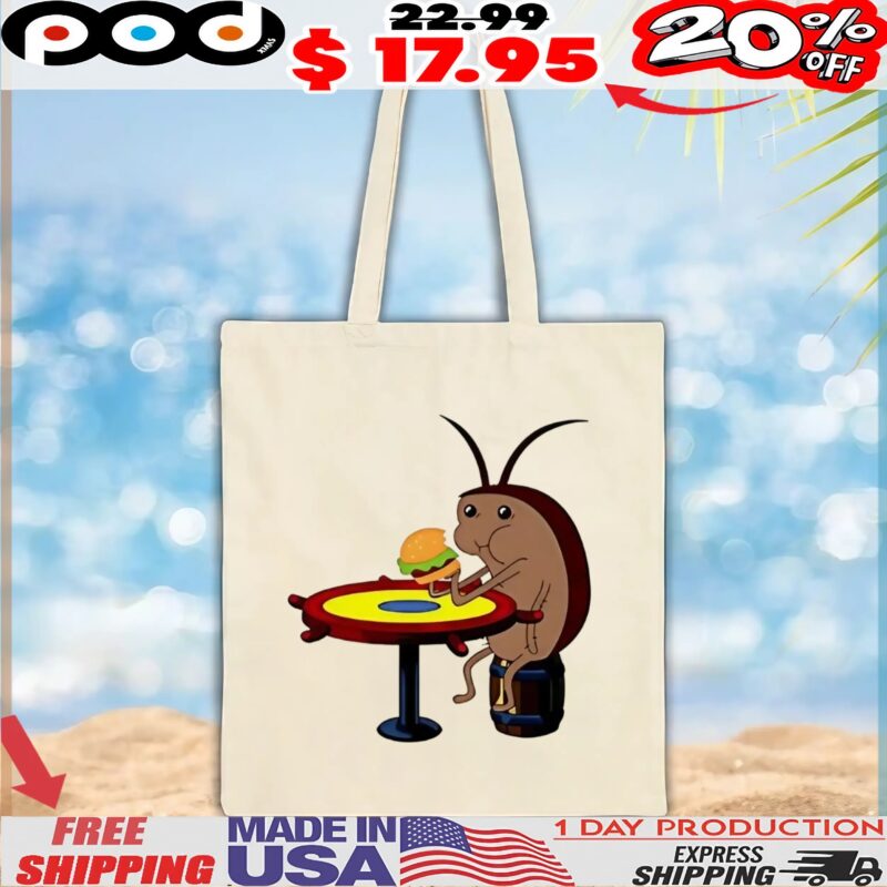 Cockroach eating bugger krabby patty t shirt