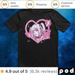 Death Note Misa Pink Heart Portrait T Shirt