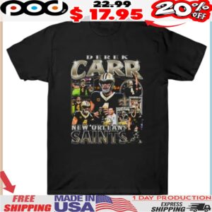 Derek Carr has announced his retirement From NFL Shirt