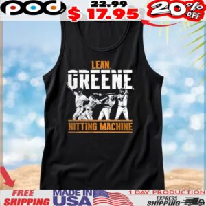 Detroit Tigers Lean Riley Greene swing hitting machine t shirt