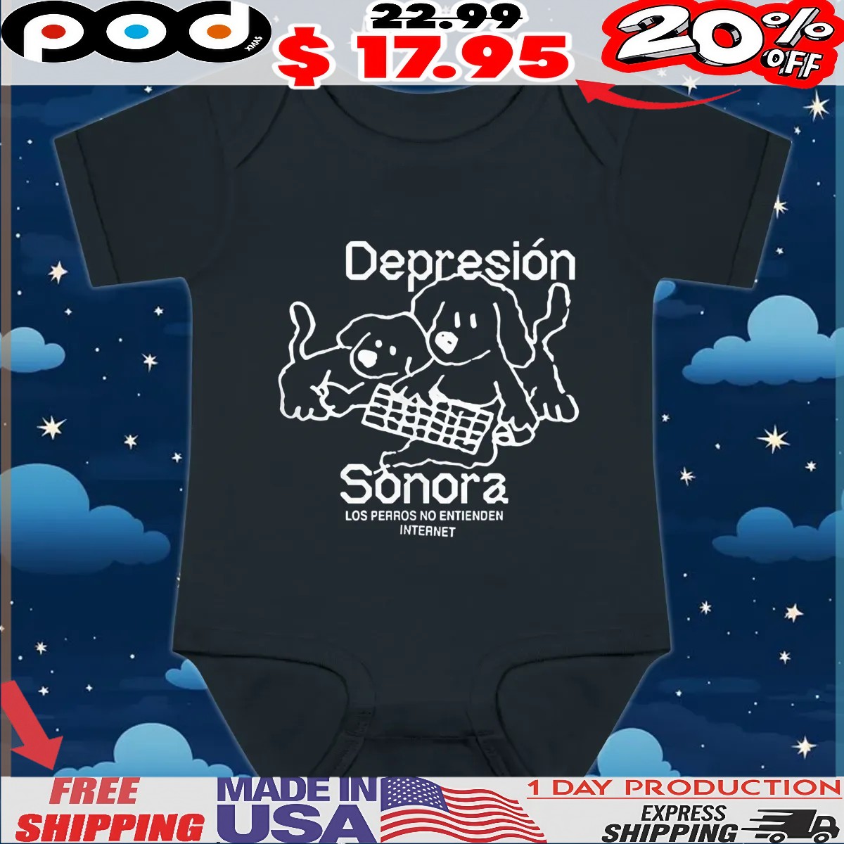 Dog Depresion Sonora La Balada De Los Perros T Shirt