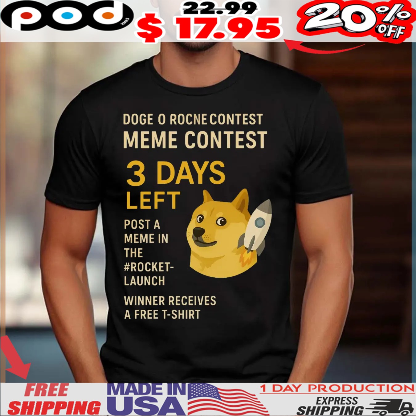 Doge O Rocne Contest Meme Contest 3 Days Left Post A Meme In The Rocket-launch Winner Receives A Free Shirt (1) Doge O Rocne Contest Meme Contest 3 Days Left Post A Meme In The Rocket-launch Winner Receives A Free Shirt (1)