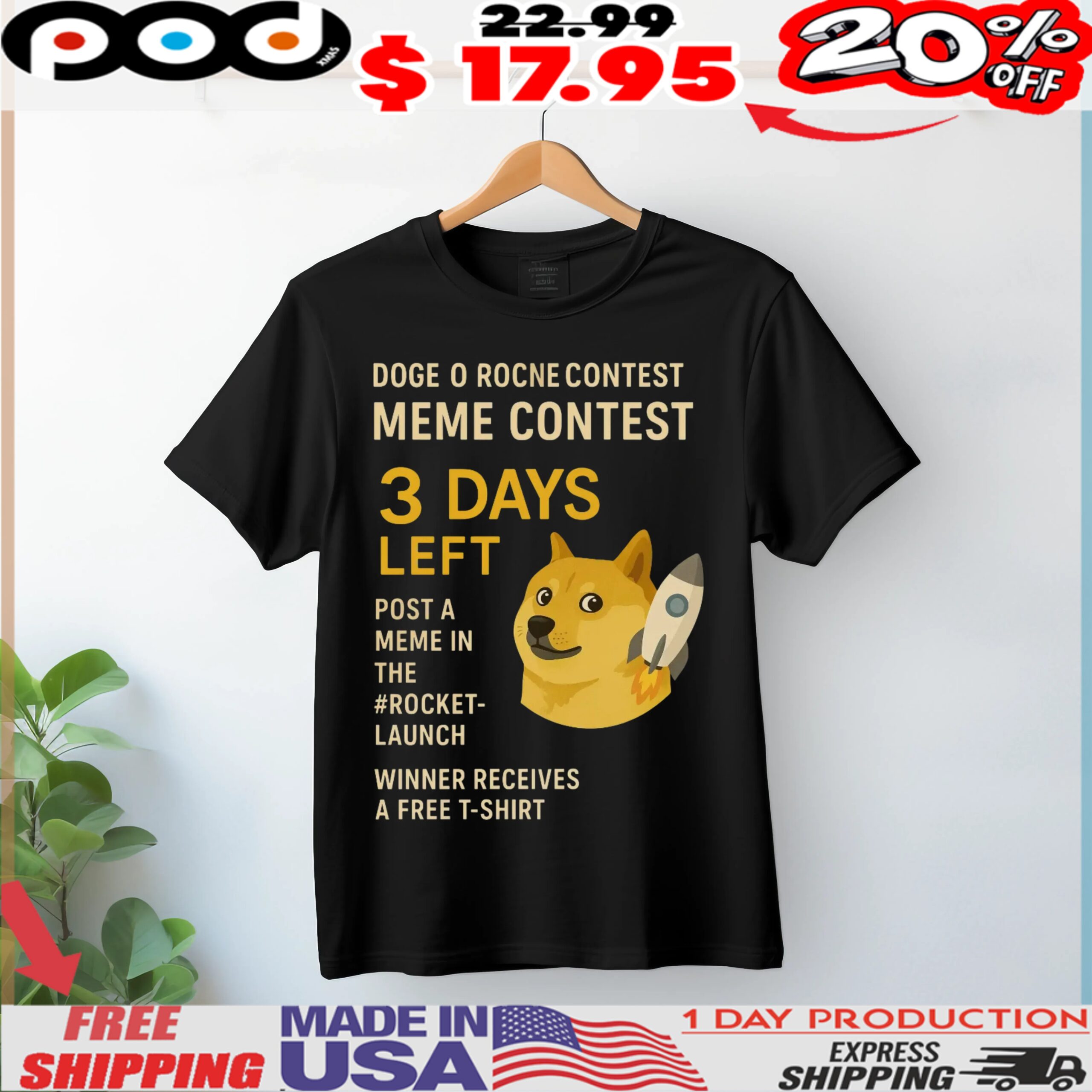 Doge O Rocne Contest Meme Contest 3 Days Left Post A Meme In The Rocket-launch Winner Receives A Free Shirt (1) Doge O Rocne Contest Meme Contest 3 Days Left Post A Meme In The Rocket-launch Winner Receives A Free Shirt (1)