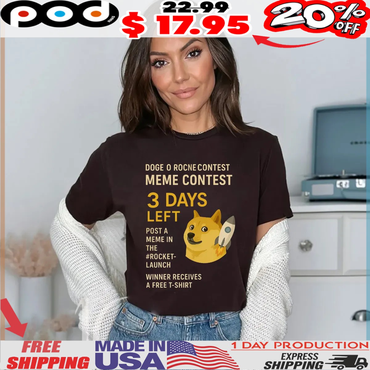 Doge O Rocne Contest Meme Contest 3 Days Left Post A Meme In The Rocket-launch Winner Receives A Free Shirt (1) Doge O Rocne Contest Meme Contest 3 Days Left Post A Meme In The Rocket-launch Winner Receives A Free Shirt (1)