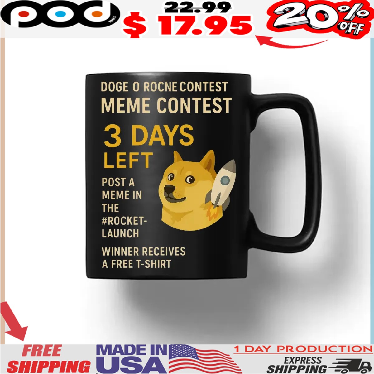 Doge O Rocne Contest Meme Contest 3 Days Left Post A Meme In The Rocket-launch Winner Receives A Free Shirt (1) Doge O Rocne Contest Meme Contest 3 Days Left Post A Meme In The Rocket-launch Winner Receives A Free Shirt (1)
