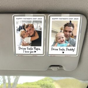 Drive Safe Free Photo Father's Day Dad Photo Car Visor Clip
