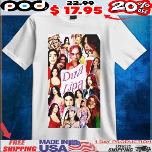 Dua Lipa wallpaper collage t shirt