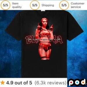 Elayna Black Wrestler T Shirt