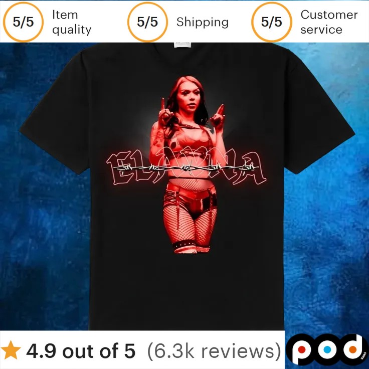 Elayna Black Wrestler T Shirt