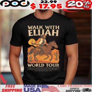 Elijah Walk With Elijah World Tour TNA Wrestling Vintage Shirt
