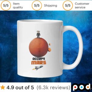 Elon Musk Occupy Mars cartoon t shirt