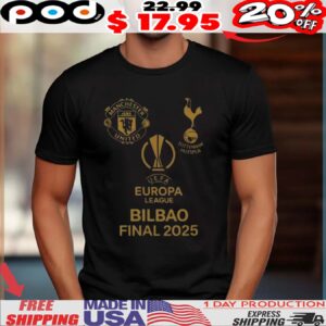 Europa League Bilbao Final 2025 Manchester United Vs Tottenham Vintage Football Shirt