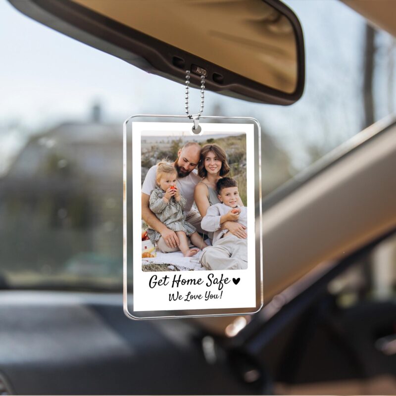 Father's Day Gift Personalized PHOTO INCLUDED Dad Car Visor Clip