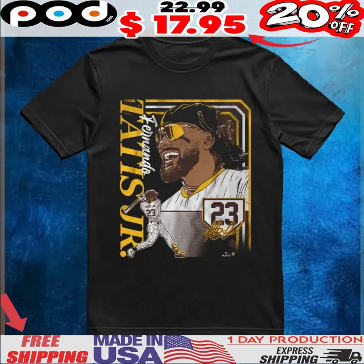 FERNANDO TATIS JR COLLAGE FRAME Signature Vintage shirt FERNANDO TATIS JR COLLAGE FRAME Signature Vintage shirt