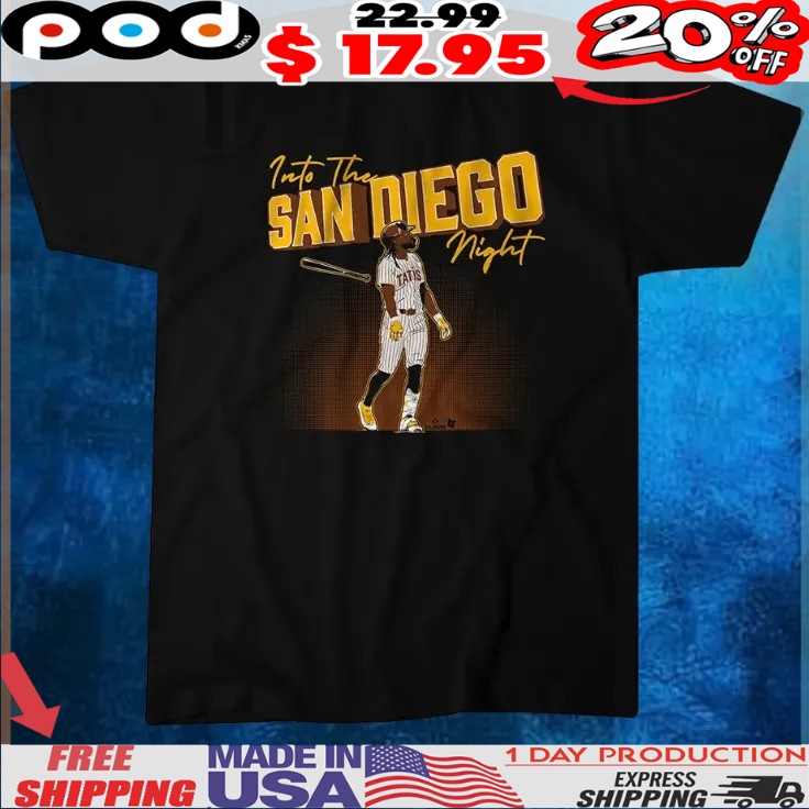 Fernando Tatis Jr Into the San Diego Night T Shirt Fernando Tatis Jr Into the San Diego Night T Shirt