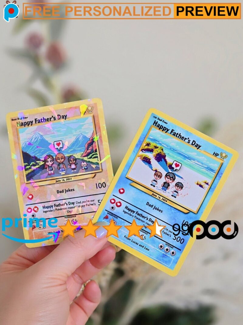 Free Custom Father's Day Pokemon Hologram Card