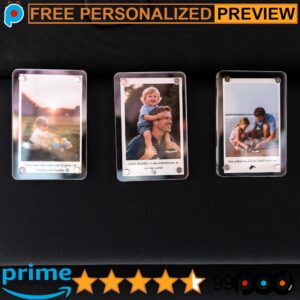 Free Personalized Drive Safe Daddy Father's Day Custom Quote Photo Car Visor Clip