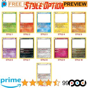 Free Personalized Father's Day Best Dad Pokemon Anime Photo Card
