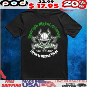 Georgia Metal Alliance International Int’l H M C Est 2007 Skull Shirt