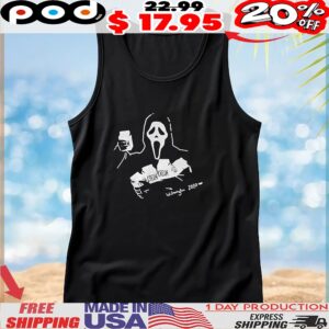 Ghostface scream 5 cream t shirt