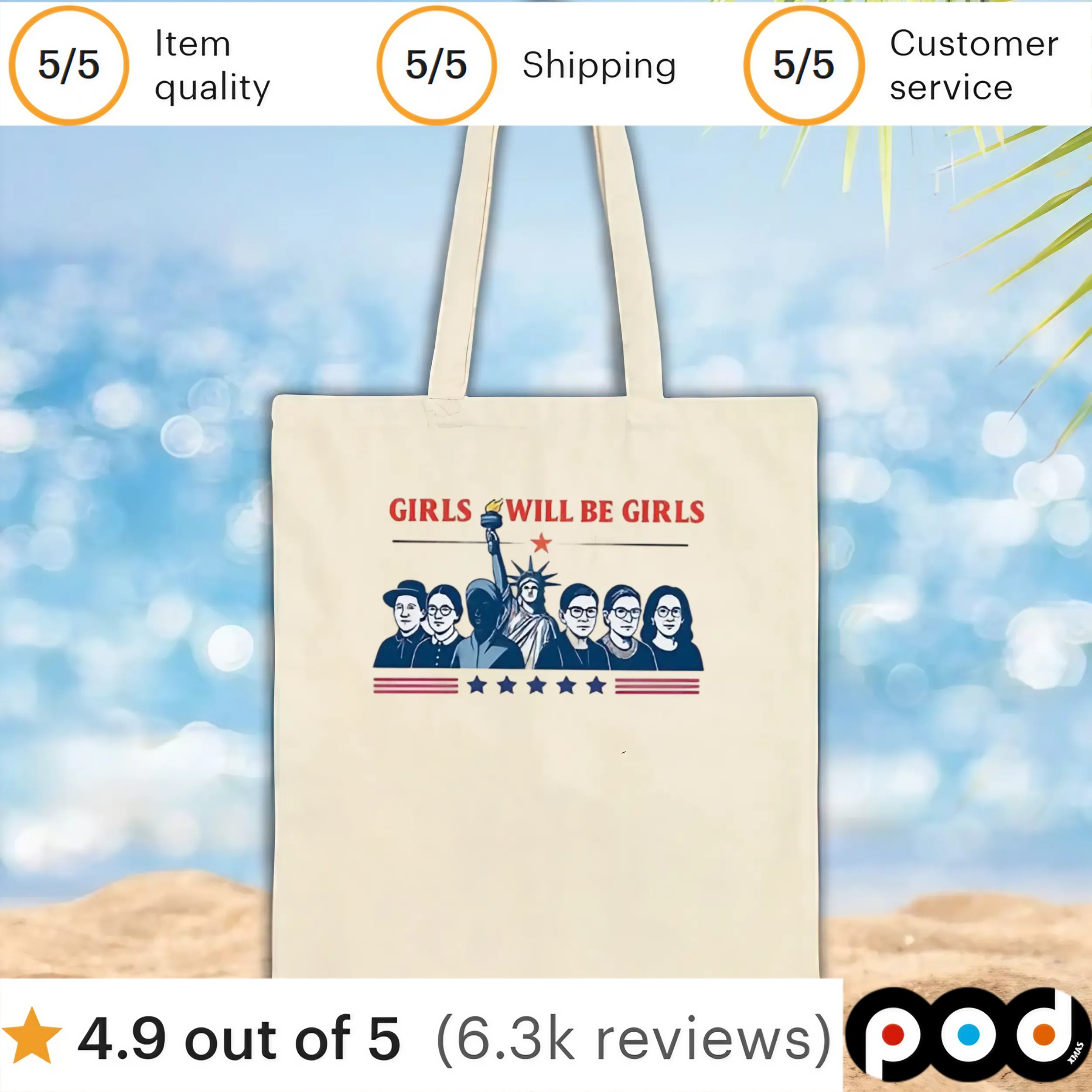 Girls will be girls Patriotic Feminist 4th of July t shirt