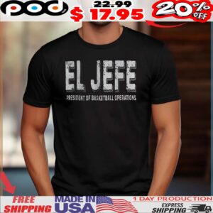Gregg Popovich Coach El Jefe president of basketball operations shirt