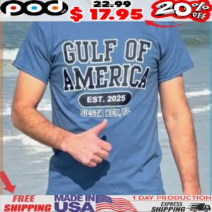 Gulf Of America Est 2025 Siesta Key Fl Shirt