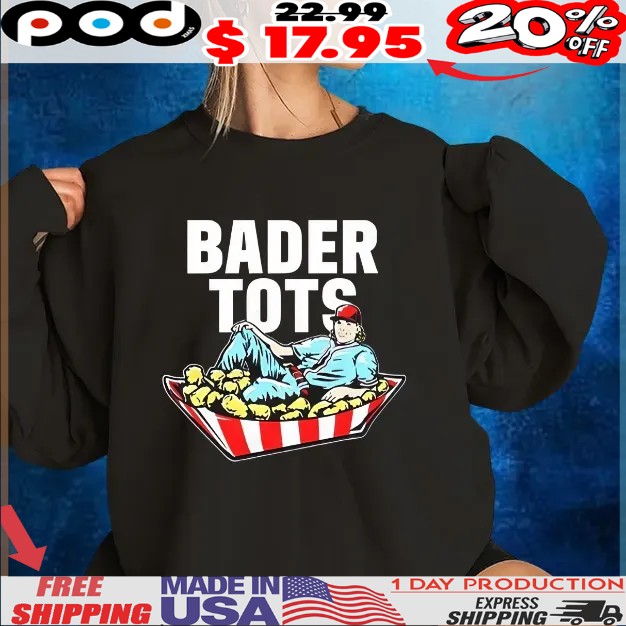 Harrison Bader Wearing Bader Tots T Shirt