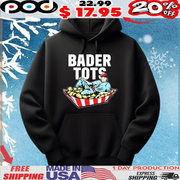 Harrison Bader Wearing Bader Tots T Shirt