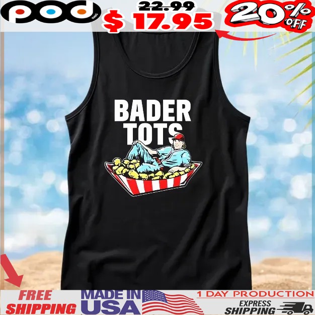 Harrison Bader Wearing Bader Tots T Shirt