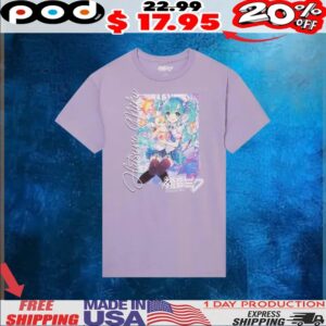 Hatsune Miku Chibi Purple Anime T Shirt