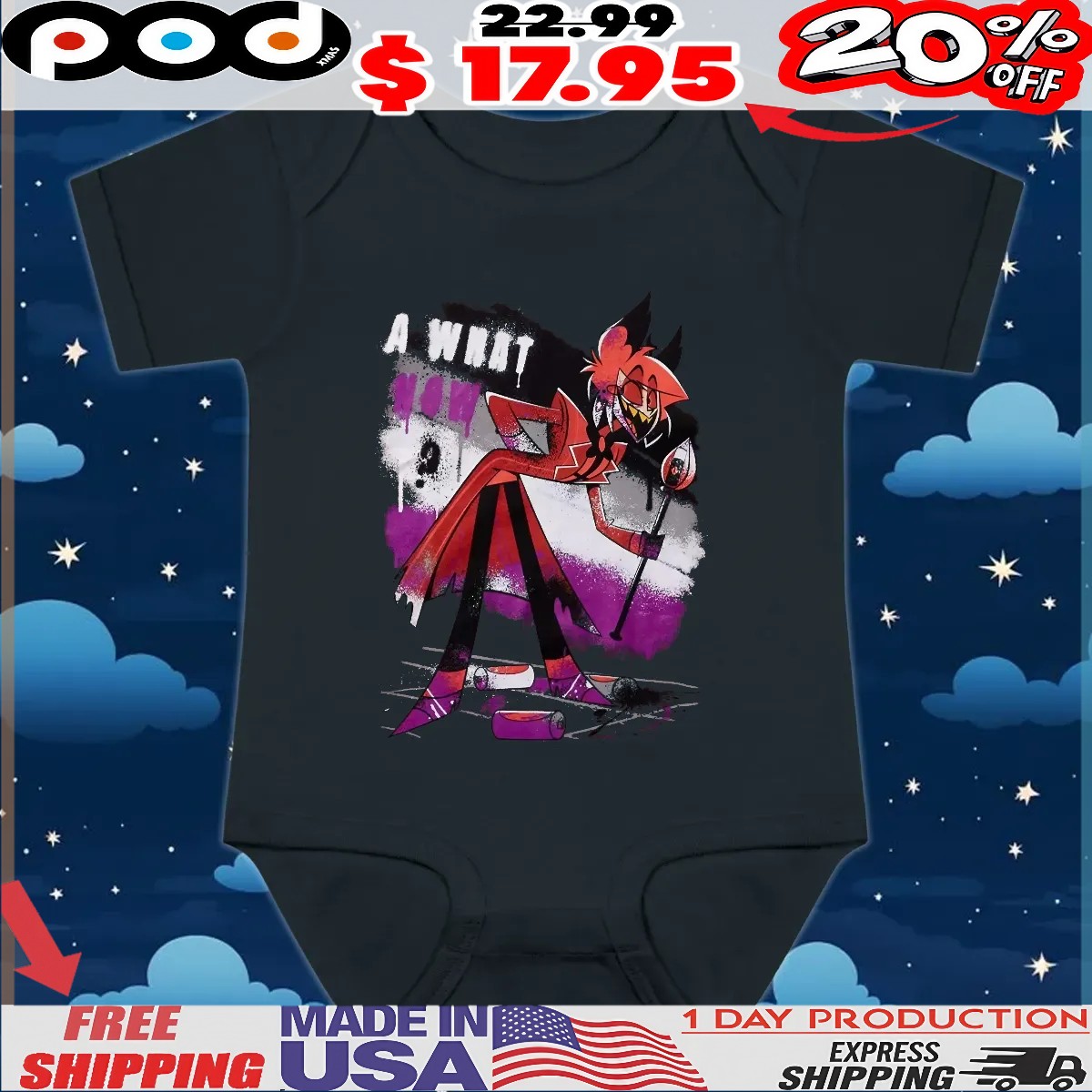 Hazbin Hotel Alastor Asexual Pride A What Now T Shirt