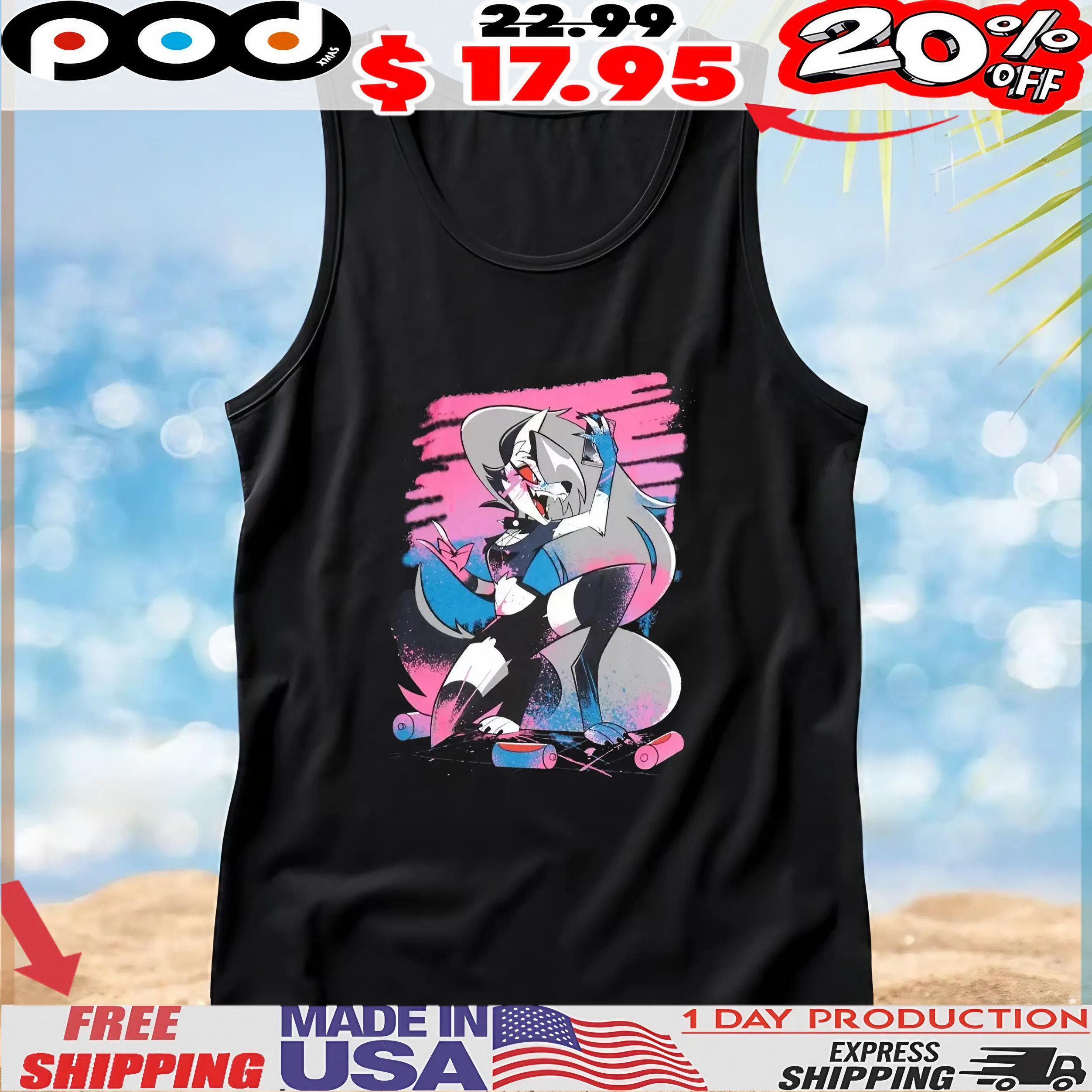 Hazbin Hotel Helluva Boss Loona Pride T Shirt
