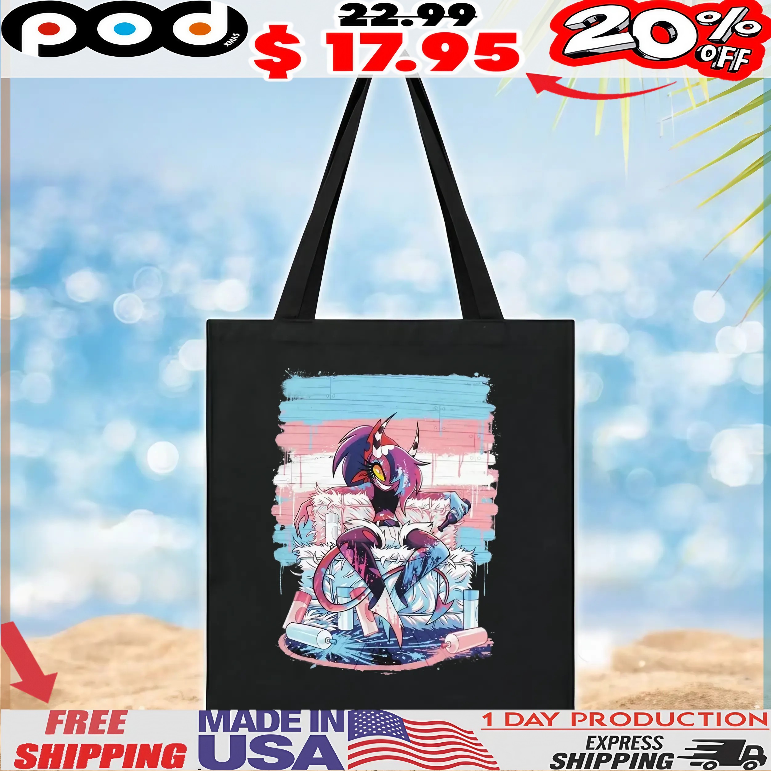 Hazbin Hotel Helluva Boss Sallie Pride T Shirt