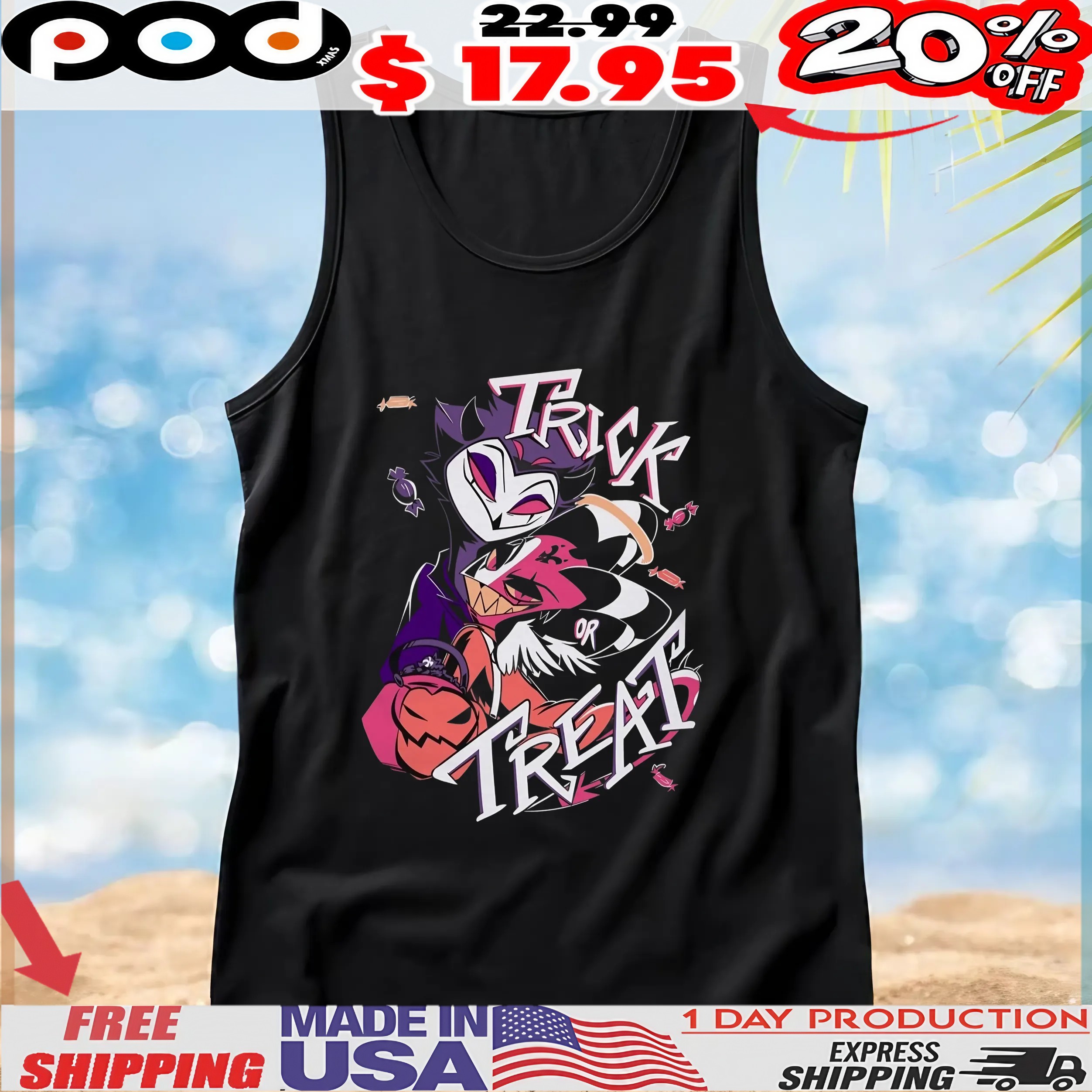 Hazbin Hotel Stolas Blitz Trick Or Treat T Shirt